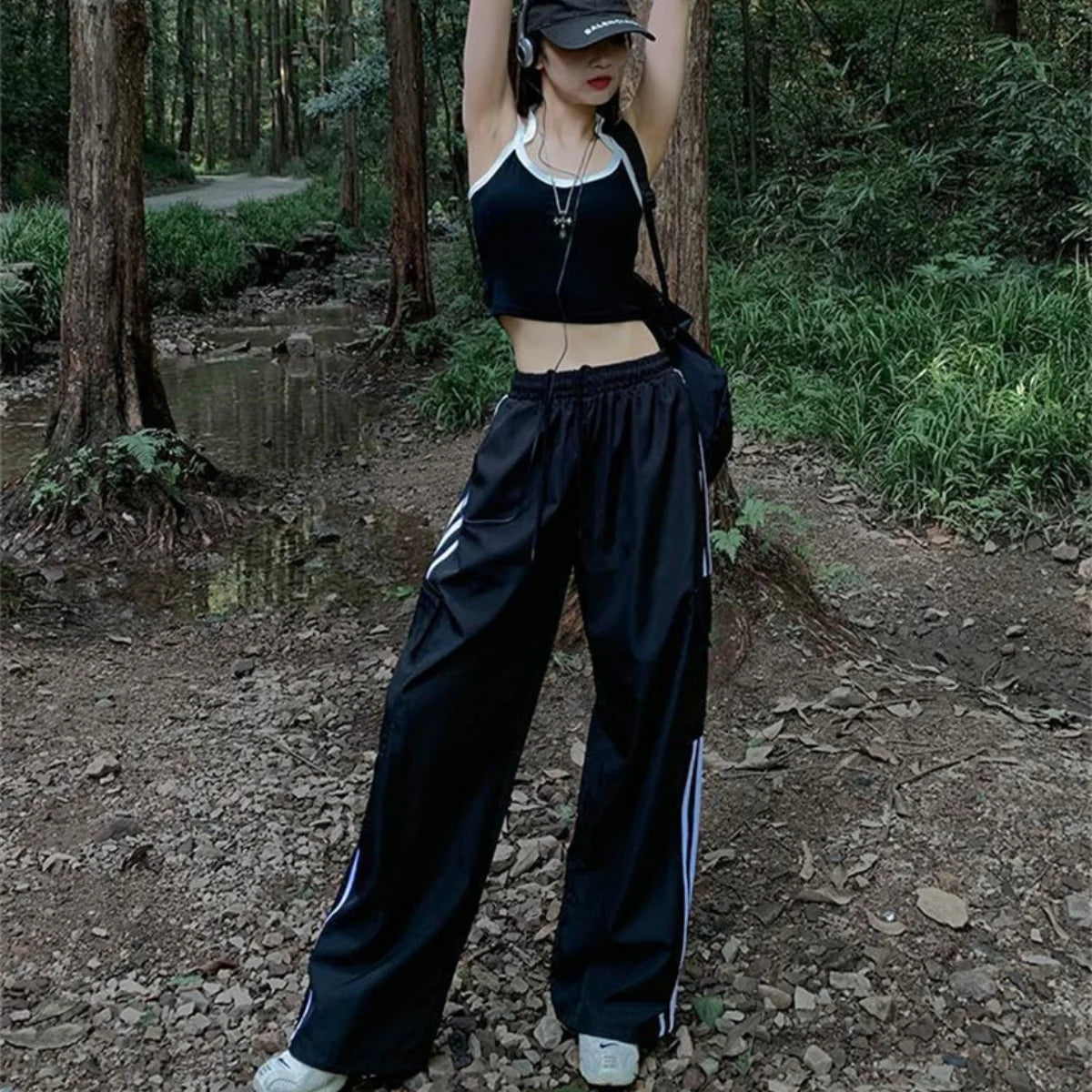 Solid Low Waist Joggers