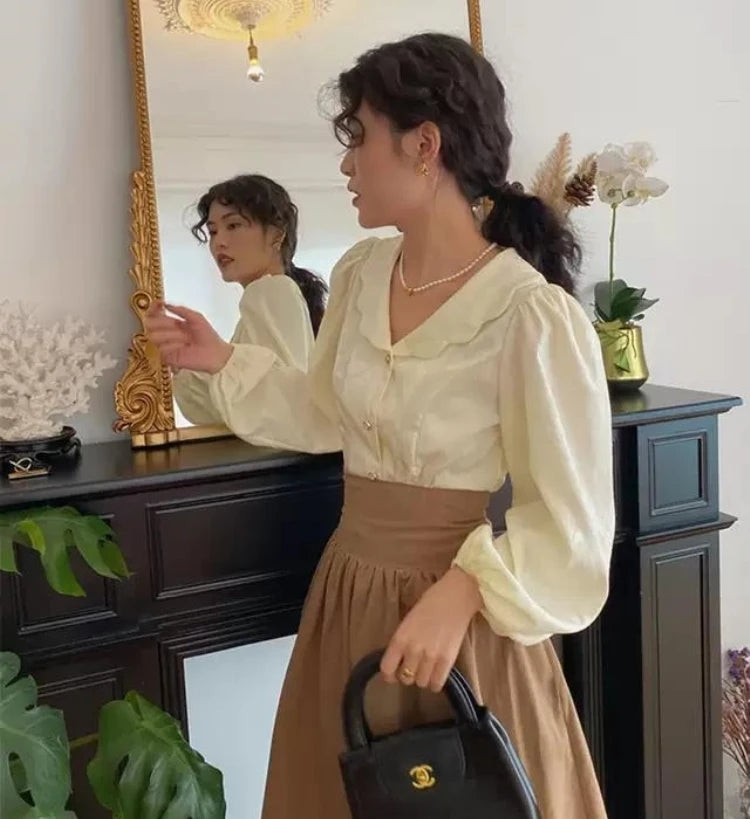 Mid-Length A-Line Skirt