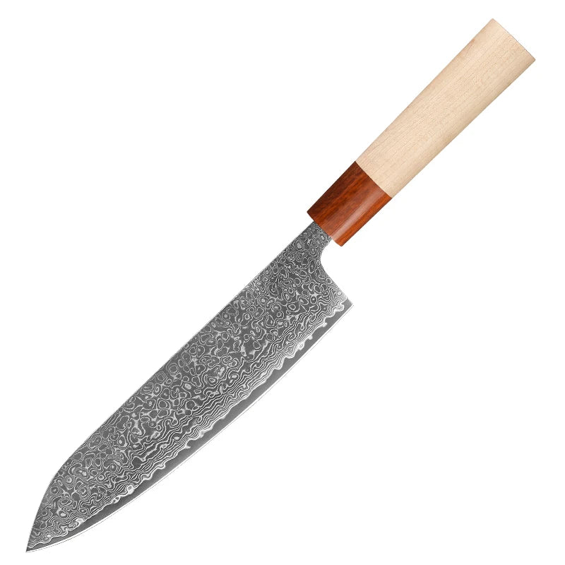 1-7PCS 67 Layer Damascus Steel Knife