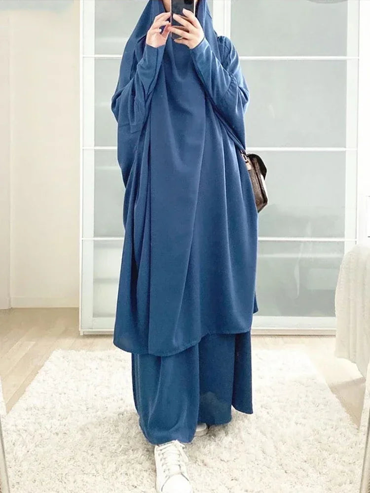 Hooded Muslim Dress Set