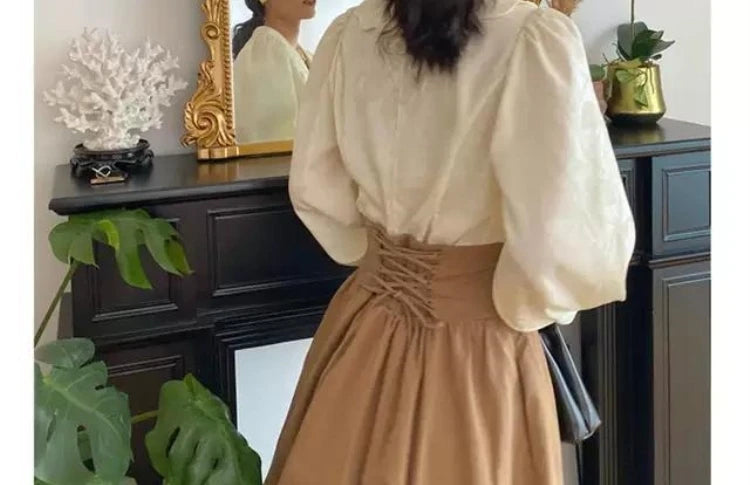 Mid-Length A-Line Skirt