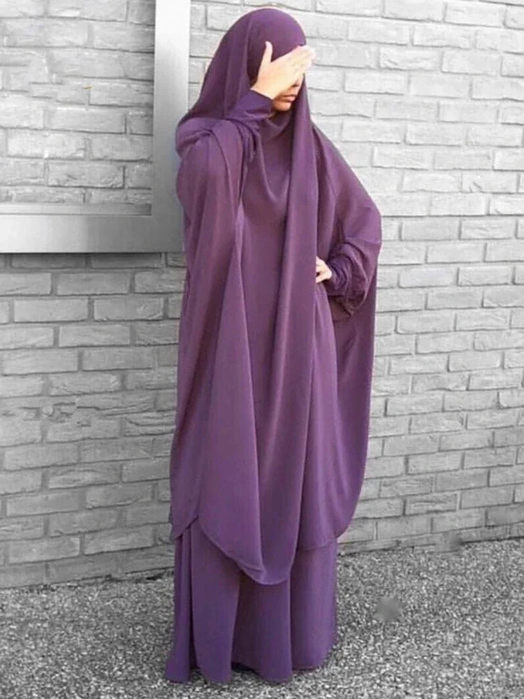 Hooded Muslim Dress Set