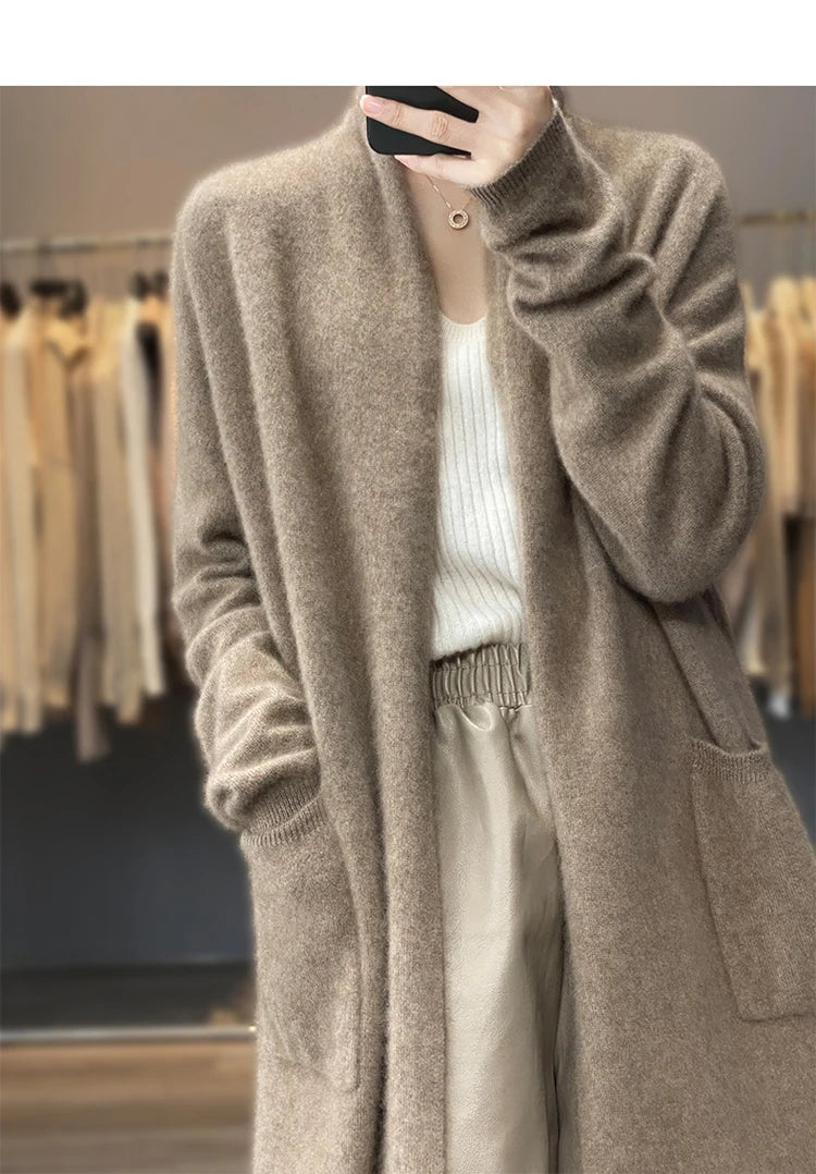 Cashmere Long Cardigan