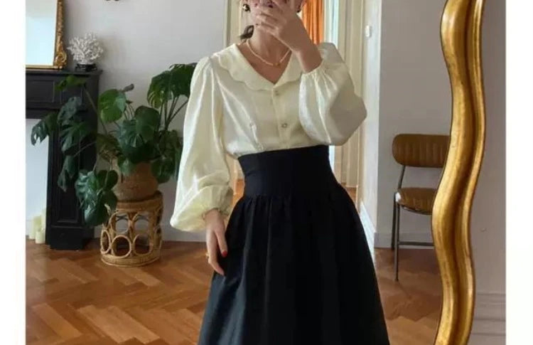 Mid-Length A-Line Skirt