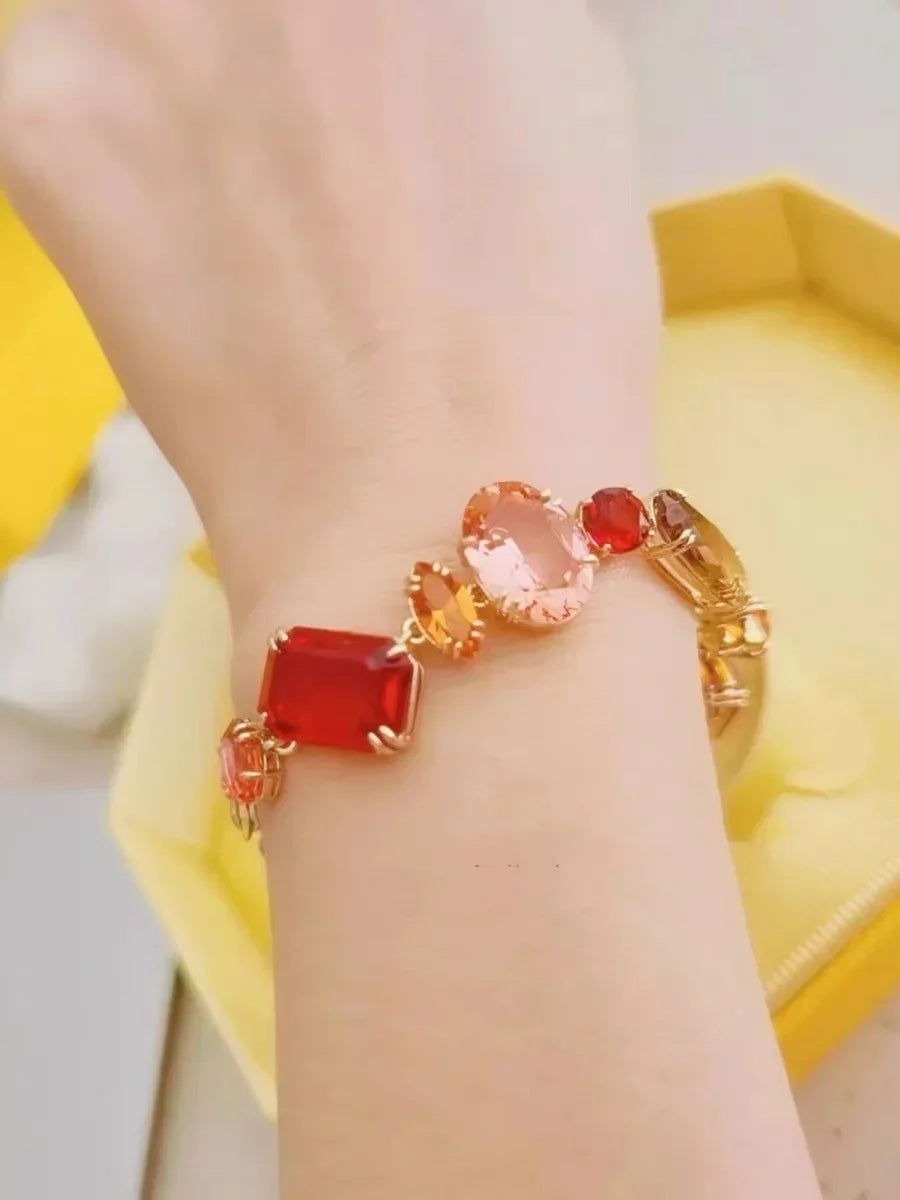 Agate Crystal Necklace Earrings Bracelet Ring