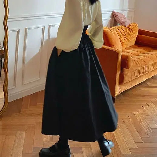 Mid-Length A-Line Skirt