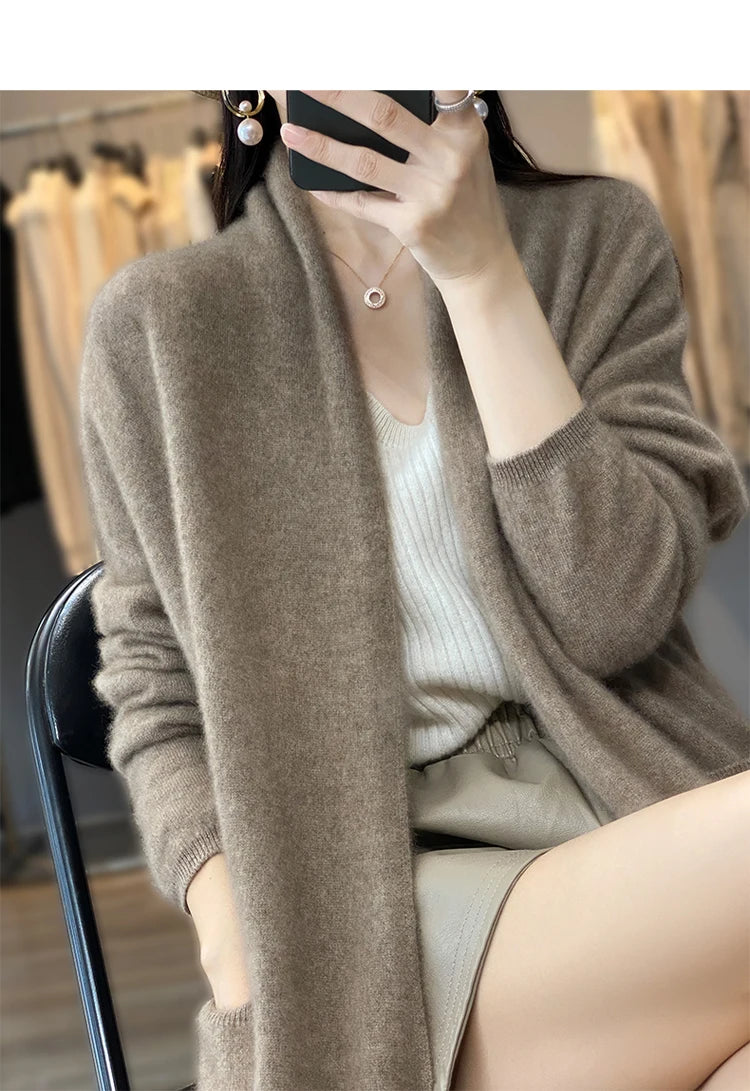Cashmere Long Cardigan