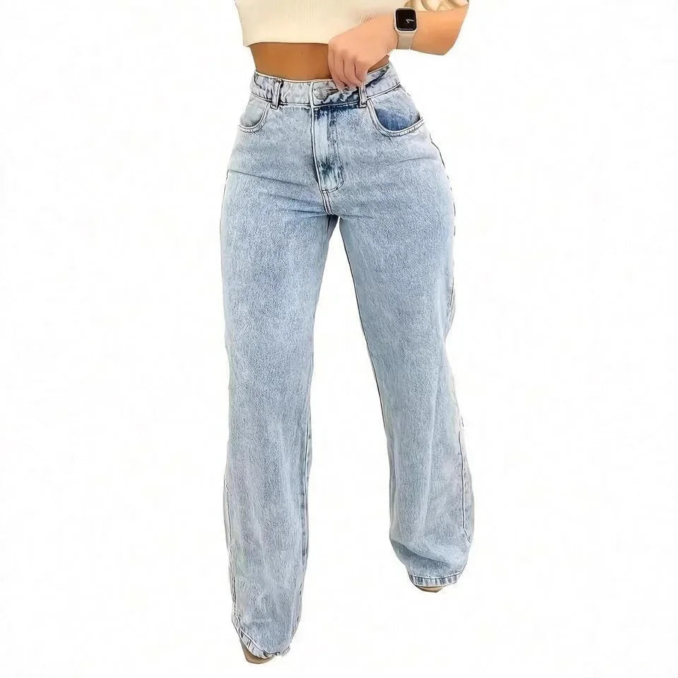 Washed Distressed Jeans