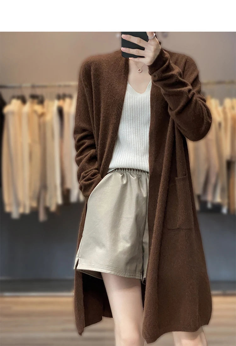 Cashmere Long Cardigan