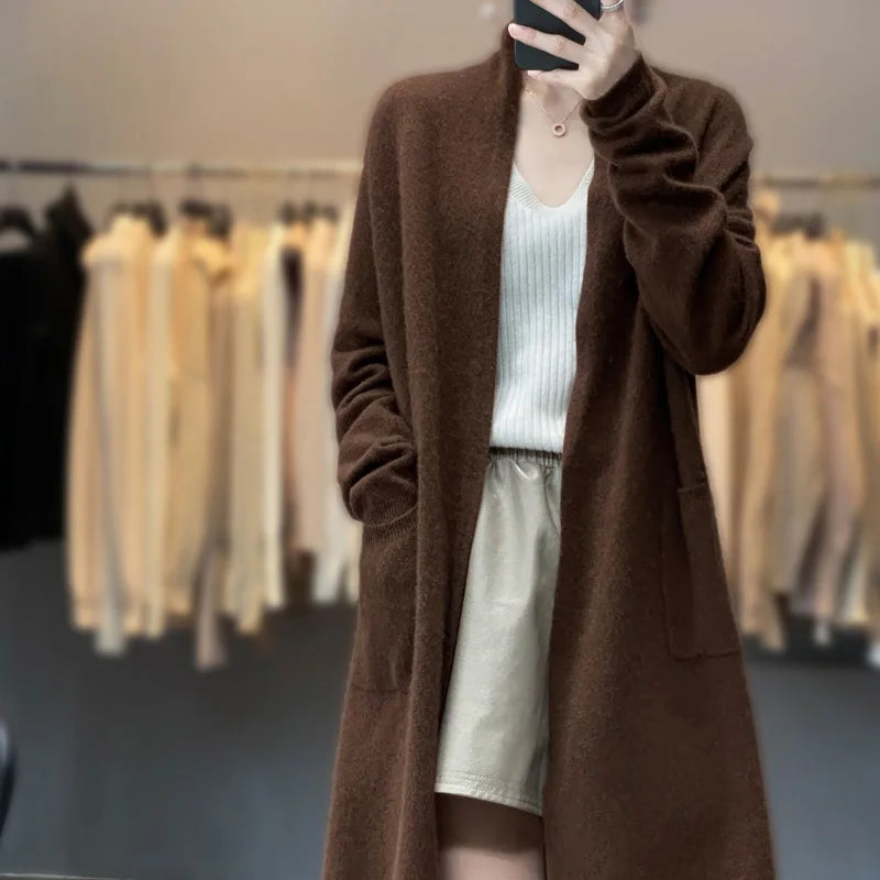 Cashmere Long Cardigan