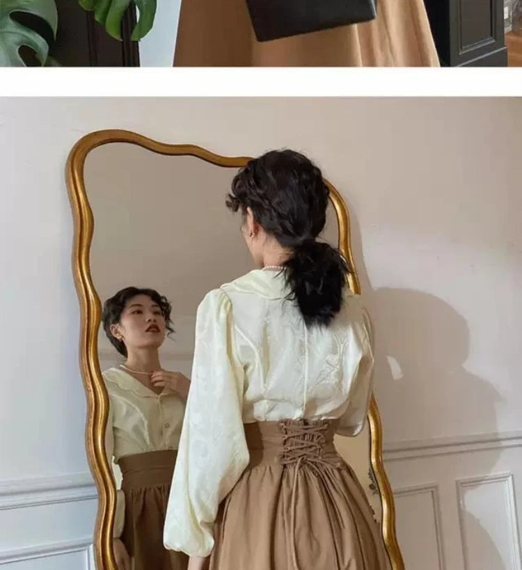 Mid-Length A-Line Skirt