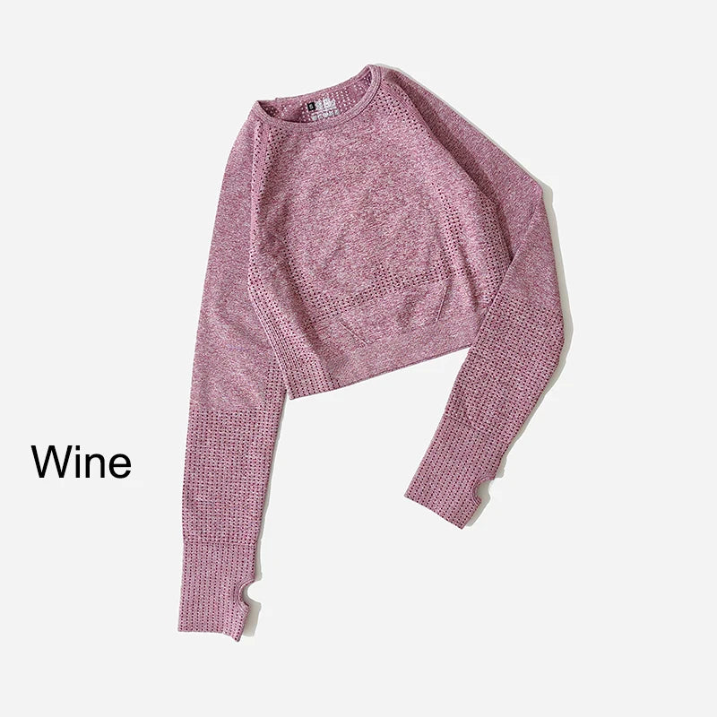 Seamless Long Sleeve Crop Top